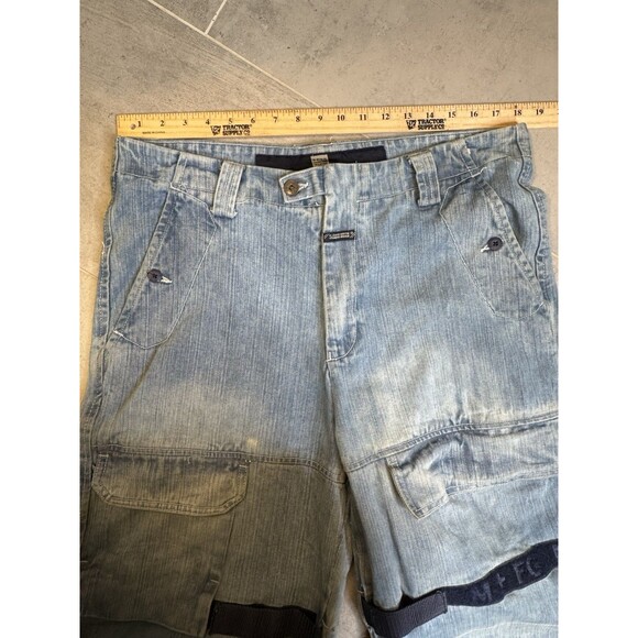 Vintage Marithe Francois Girbaud Men 34x33 Jeans Y2K Hip Hop Baggy Strap MFG - Picture 5 of 14